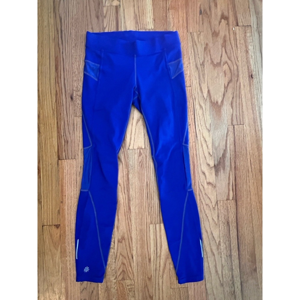Athleta Relay Tight XS Legging Royal Blue Medium Reflective Run